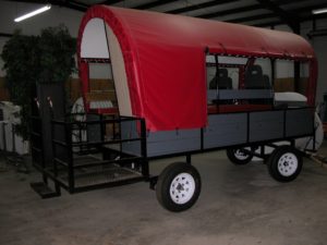 Covered Red Wagon