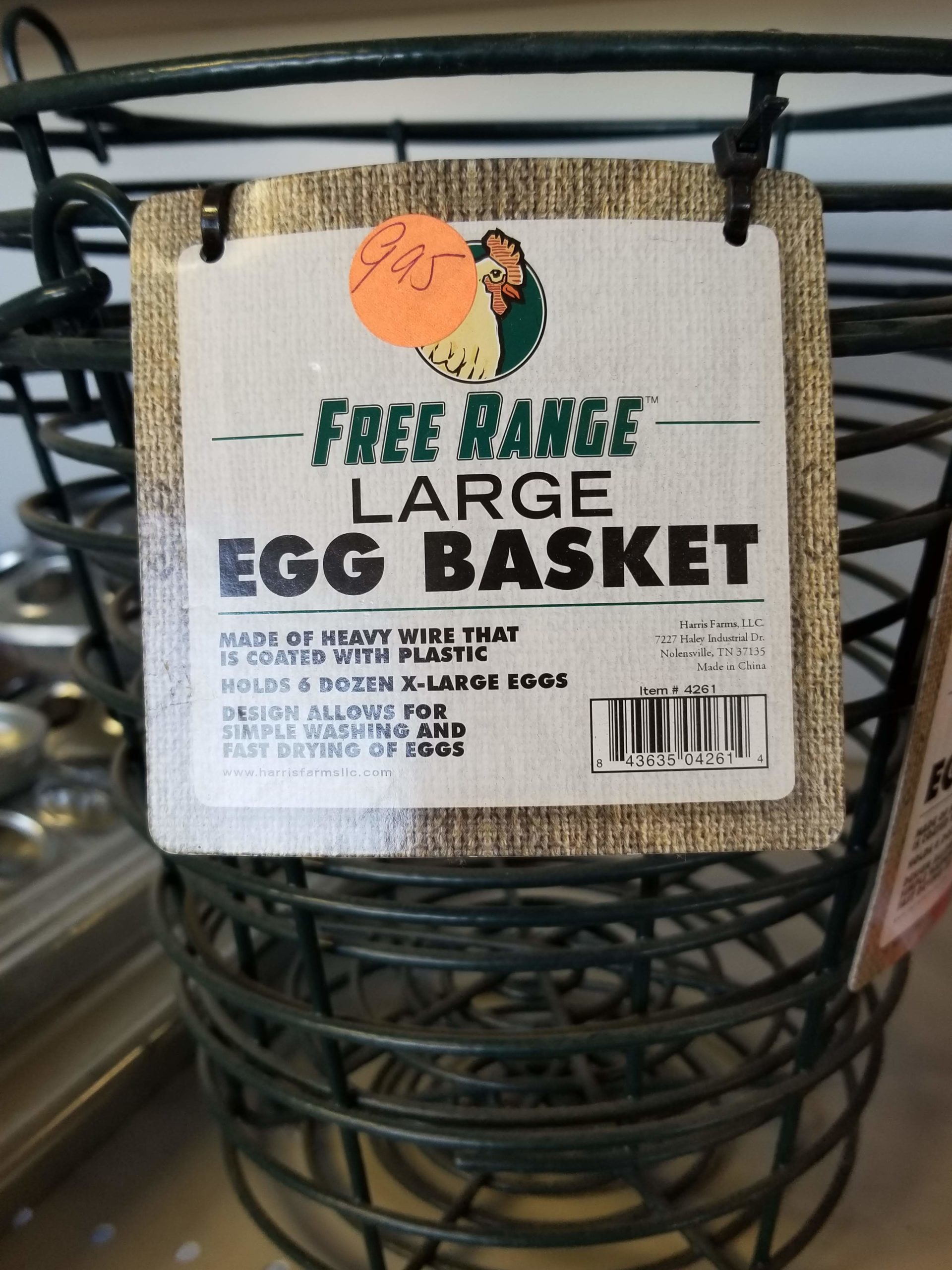 Large free range egg basket